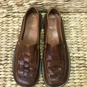 Frye Corsica woven Moccasins. NWOT